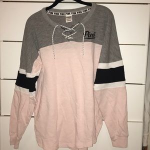 Victoria’s Secret PINK Criss Cross Long Sleeve